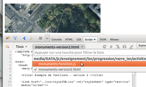 Firebug - code